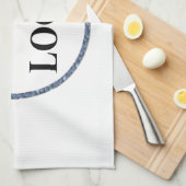 ビーチタウパーソナライズされたルモノグラムのロゴ キッチンタオル (四つ折り)