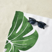 ビーチタオルと熱帯離れプリント ビーチタオル (インサイチュ)