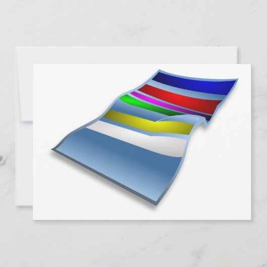 ビーチタオルの招待状 招待状 (正面)