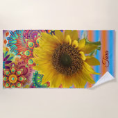 ビーチタオルひまわり ビーチタオル (正面)