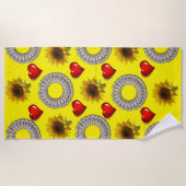 ビーチタオルひまわり ビーチタオル (正面)