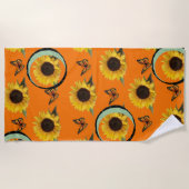 ビーチタオルひまわり ビーチタオル (正面)