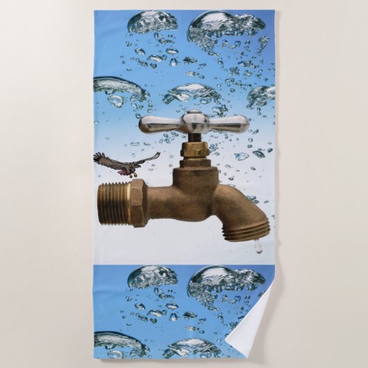 ビーチタオルイーグル蛇口 ビーチタオル (正面)