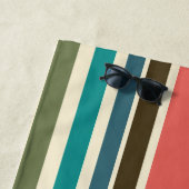 ビーチタオルコーラルストライプマイアミシャーベットコレクション ビーチタオル (インサイチュ)