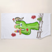 ビーチタオルサボテン ビーチタオル (正面)