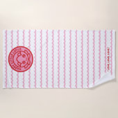 ビーチタオルバイハッピーリトルロータス ビーチタオル (正面)