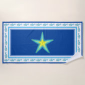 ビーチタオルビーチタオルズシーサイドブ王室のルー ビーチタオル (正面)