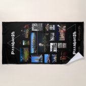 ビーチタオルピッツバーグ写真 ビーチタオル (正面)