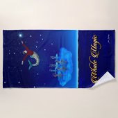 ビーチタオルピュア魔法!浮動バレリーナ。.. ビーチタオル (正面)