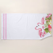 ビーチタオルフラミンゴ ビーチタオル (正面)