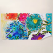 ビーチタオルラブティチュードウィンキング ビーチタオル (正面)