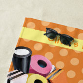 ビーチタオルリコリスキャンディーは全ての種類ですオレンジ ビーチタオル (インサイチュ)