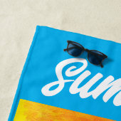 ビーチタオルレトロビーチガールズサンセット ビーチタオル (インサイチュ)