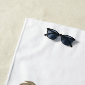 ビーチタオルヴィンテージホワイトローズフローラ ビーチタオル (インサイチュ)