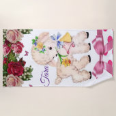 ビーチタオル子羊 ビーチタオル (正面)