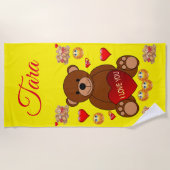 ビーチタオル熊 ビーチタオル (正面)