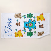 ビーチタオル熊 ビーチタオル (正面)