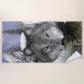 ビーチタオル狼 ビーチタオル (正面)