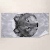 ビーチタオル狼 ビーチタオル (正面)