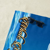 ビーチタオル王子&クジラのプリンセス「泡」 ビーチタオル (インサイチュ)