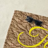 ビーチタオル白デイジー ビーチタオル (インサイチュ)