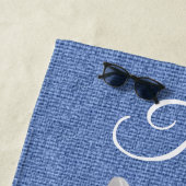 ビーチタオル白デイジー ビーチタオル (インサイチュ)