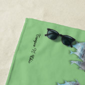 ビーチタオル笑うイルカ！ ビーチタオル (インサイチュ)