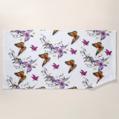 ビーチタオル蝶 ビーチタオル (正面)