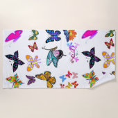 ビーチタオル蝶 ビーチタオル (正面)