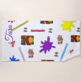 ビーチタオル類クレヨン ビーチタオル (正面)