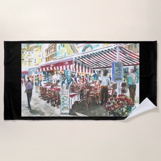 ビーチタオル2姉妹インキャプリス ビーチタオル (正面)