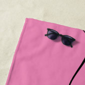 ビーチタオル – ウィフェイピンク (インサイチュ)