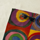 ビーチタオル（カンディンスキーの正方形と円） ビーチタオル (インサイチュ)