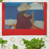 ビーチタオル キッチンタオル (折り畳み)