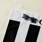 ビーチタオル – グレー&ホワイト (インサイチュ)