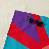 ビーチタオル – サンシャインレッドピンクオレンジイエロー (インサイチュ)