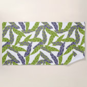 ビーチタオル – トロピカルパームズプリント (正面)