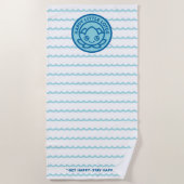 ビーチタオル – ハッピーリトルロータス (正面)