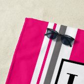 ビーチタオル – ビーチハッストライプトピンク (インサイチュ)