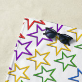 ビーチタオル – 列色の星 (インサイチュ)