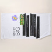 ビーチタオル 夢を大きく スポーツ (正面)