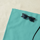 ビーチタオル - 夫 ライトターコイズ (インサイチュ)