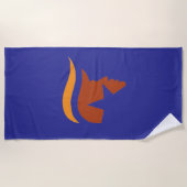 ビーチタオル – 愛国的なプロフィール (正面)