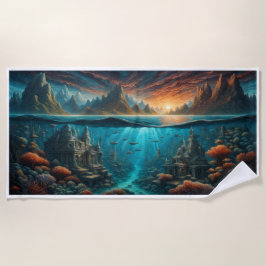 ビーチタオル，水中，海洋生物，水底， ビーチタオル