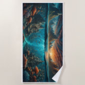 ビーチタオル，水中，海洋生物，水底， ビーチタオル (正面)