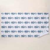 ビーチタオル – 海馬 (正面)