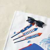ビーチタオル/独立記念日/7月4日 ビーチタオル (インサイチュ)