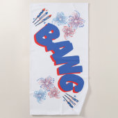 ビーチタオル/独立記念日/7月4日 ビーチタオル (正面)