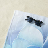 ビーチタオル – 青い花 (インサイチュ)