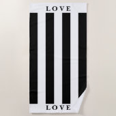 ビーチタオル – Black&White (正面)